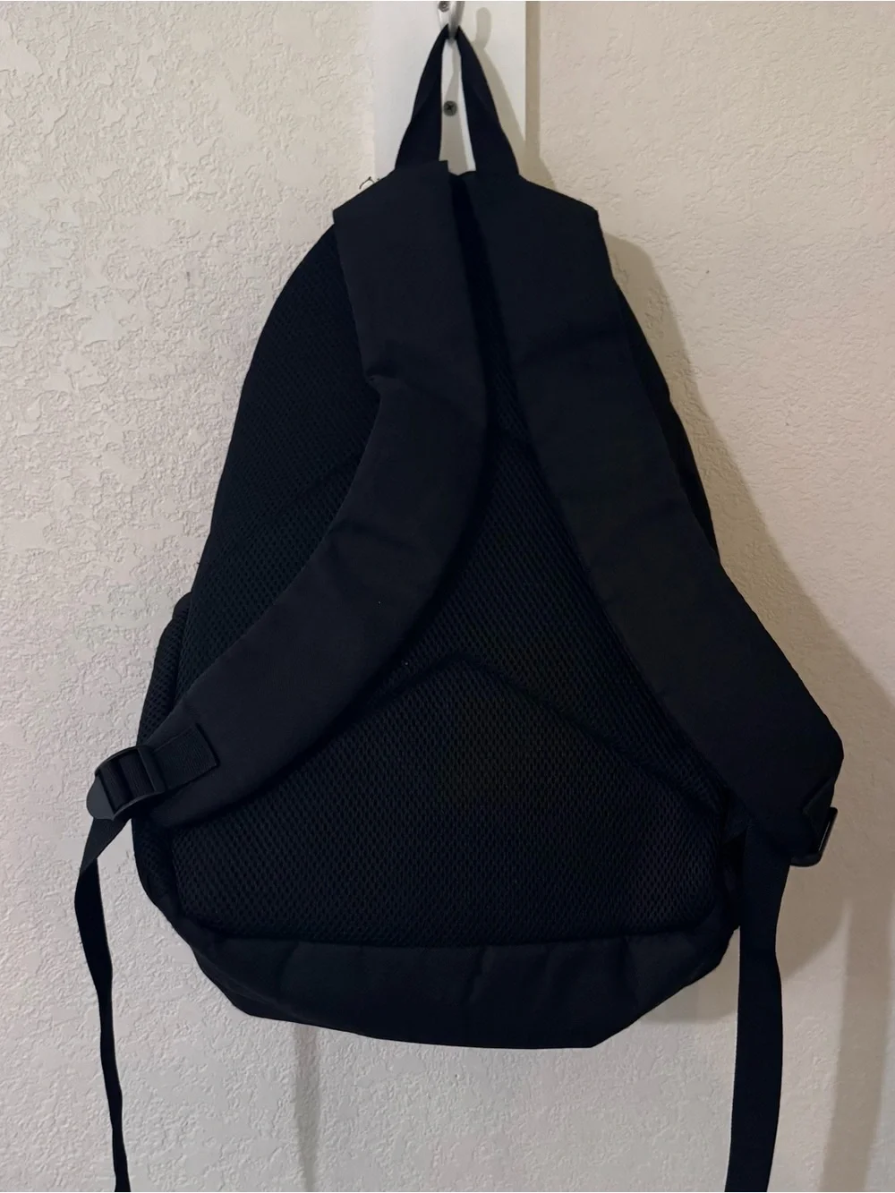 Goth Wednesday Adam’s Black Graphic Backpack,in black & dark blue & purple